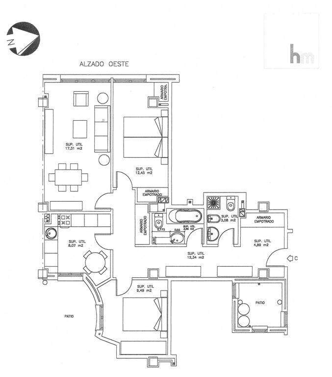 Apartamento Playa Poniente Gijón Exteriör bild